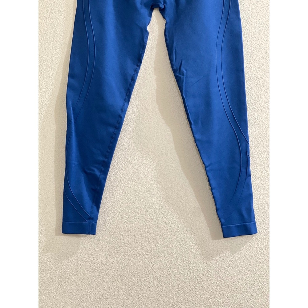 VSHRED Seamless High Waisted Leggings Royal Blue Large Womens Athleisure - Picture 4 of 5